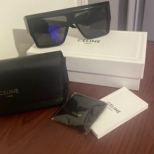 All black CELINE unisex sunglasses